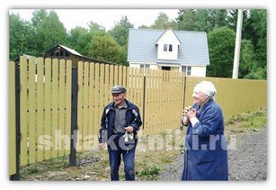 Фото забора штакетник RAL 1014 бежевый в Черкесске